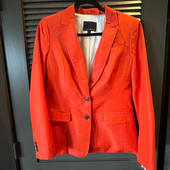 Banana Republic Women's Orange Blazer - Picture 2 of 5